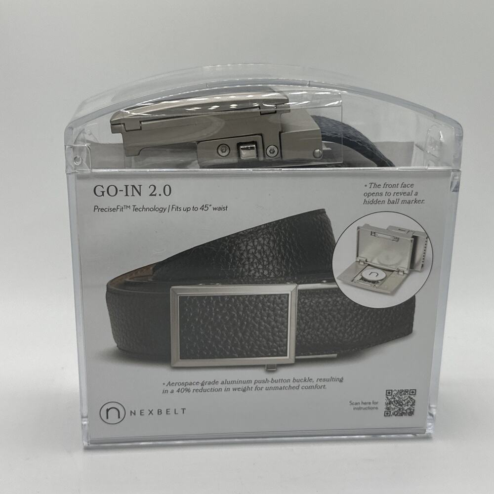 NEW Nexbelt Go-In 2.0 Cut To Fit Golf Belt - Deep Sea Navy w/ Ball Marker